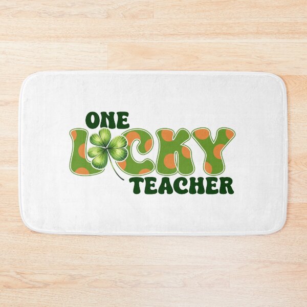 Item preview, ONE Lucky Teacher, Lucky Cute shamrock, Happy St Patricks Day for teacher designed and sold by ArtByKatti.