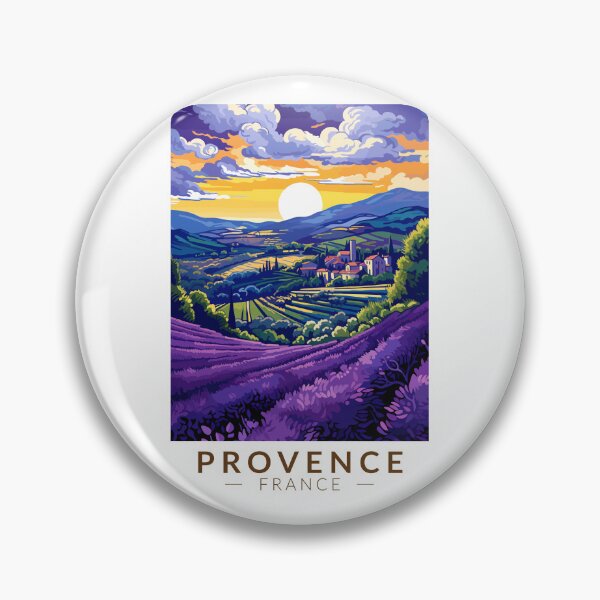 Item preview, Provence France Lavender Travel Art Vintage designed and sold by KrisSidDesigns.