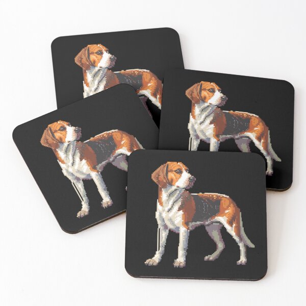 Item preview, 16-bit Pixel Art Foxhound designed and sold by CUTEDOGGIEZ.