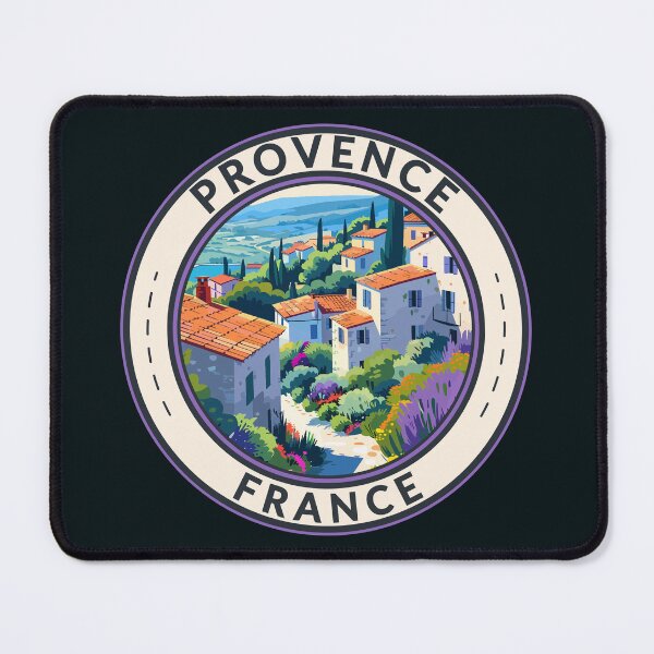 Item preview, Provence France Travel Art Badge designed and sold by KrisSidDesigns.