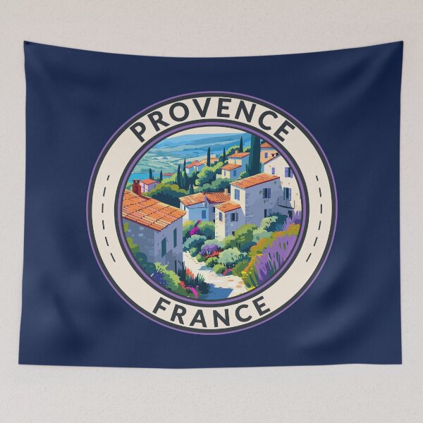 Item preview, Provence France Travel Art Badge designed and sold by KrisSidDesigns.