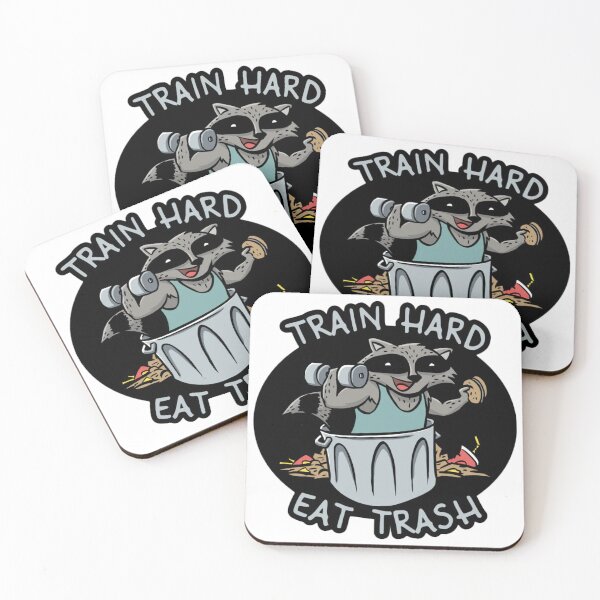 Item preview, Train Hard Eat Trash Sticker designed and sold by BetterArtwork.