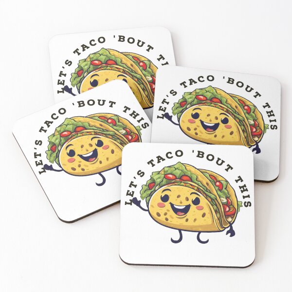 Item preview, Let's Taco Bout This - Funny Taco Food Puns designed and sold by TeeToDate.