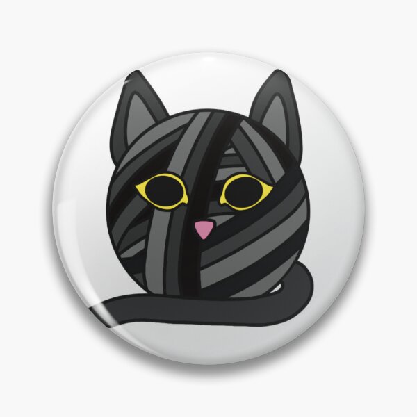 Item preview, Black Yarn Ball Kitty designed and sold by thehookshelf.
