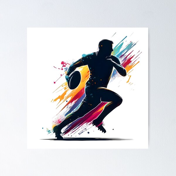 Item preview, rugby, sports, american soccer  designed and sold by TrueArtVibes.