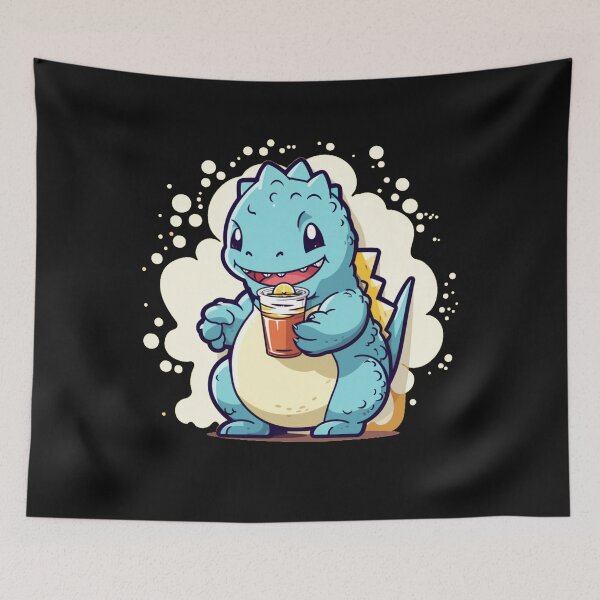 Item preview, Copia de Baby Cute turquesa Godzilla designed and sold by MilkyBerryShop.