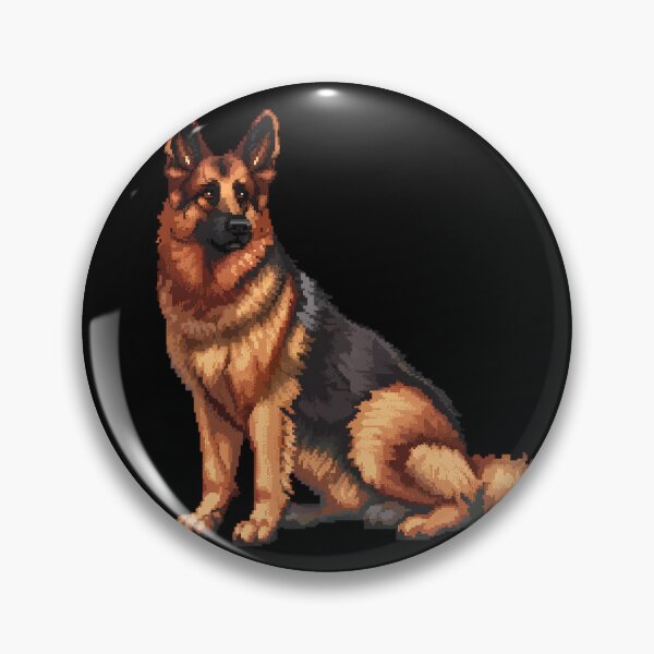 Item preview, Pixel German Shepherd designed and sold by CUTEDOGGIEZ.