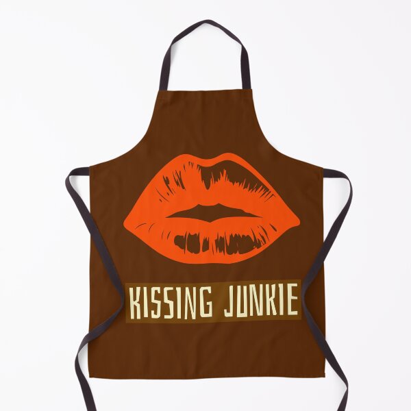 Item preview, Kissing junkie graphic illustration designed and sold by SweetLimeShop.