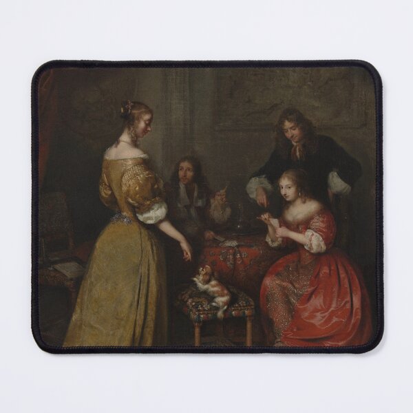 Item preview, The Card Party | Oil painting on canvas  designed and sold by saywhatcreative.