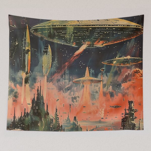 Item preview, Vintage Alien Art designed and sold by nomiraclehere.
