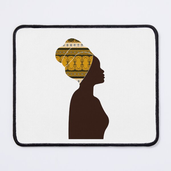 Item preview, Black Woman with African Pattern Headwrap, Black History designed and sold by Logiamerch.