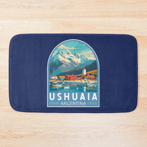 Item preview, Ushuaia Argentina Travel Art Emblem designed and sold by KrisSidDesigns.