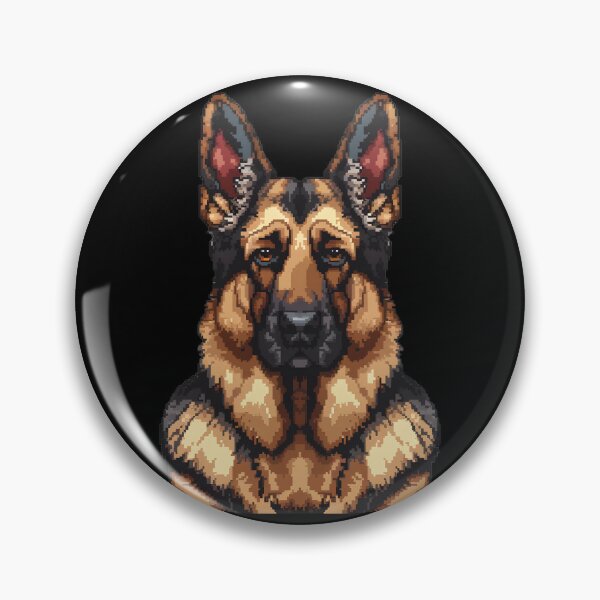 Item preview, 16-bit Pixel Art German Shepherd designed and sold by CUTEDOGGIEZ.