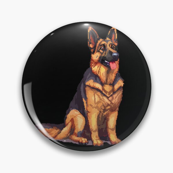 Item preview, Pixel Portrait German Shepherd designed and sold by CUTEDOGGIEZ.