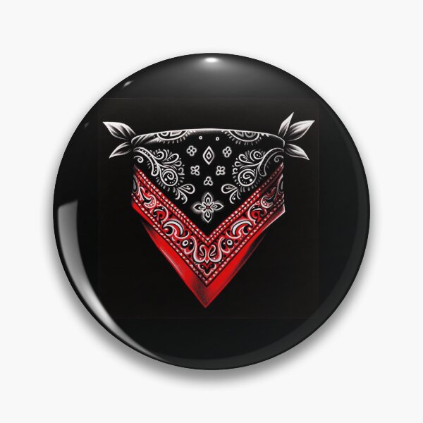 Item preview, Black and Red Bandana Print: Trendy Style for T-Shirts designed and sold by Gatsbird Design.