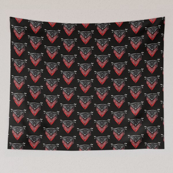 Item preview, Black and Red Bandana Print: Trendy Style for T-Shirts designed and sold by Gatsbird Design.