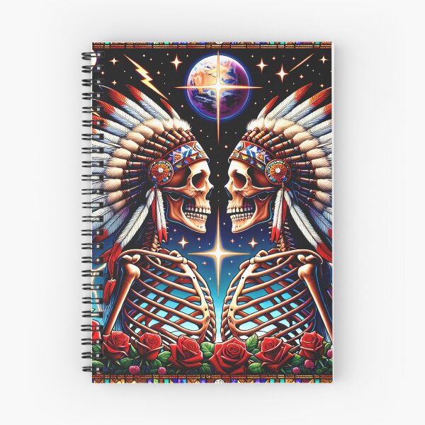 Item preview, Native American Indian Dead Skeletons Under the Stars designed and sold by HippieFarms11.