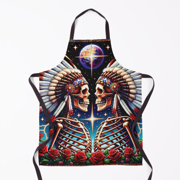 Item preview, Native American Indian Dead Skeletons Under the Stars designed and sold by HippieFarms11.