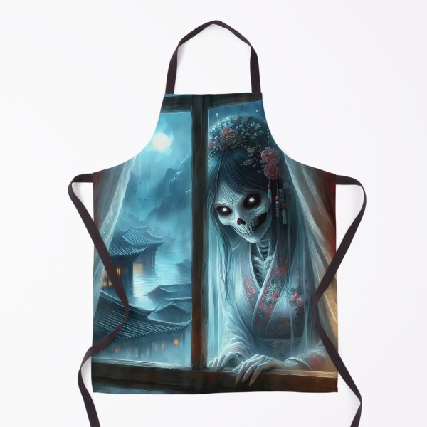 Item preview, Moonlit Eternity ,a skeletal figure peering out of a window. designed and sold by aminz4.