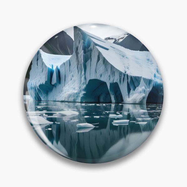 Item preview, Frozen lake in mountainous landscape designed and sold by Inspyralia.