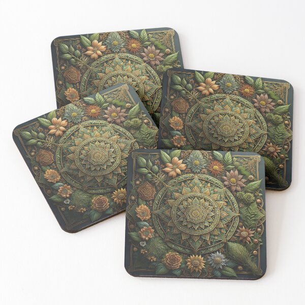 Item preview, Verdant Harmony - Botanical Mandala | AI Art designed and sold by marjessas-world.
