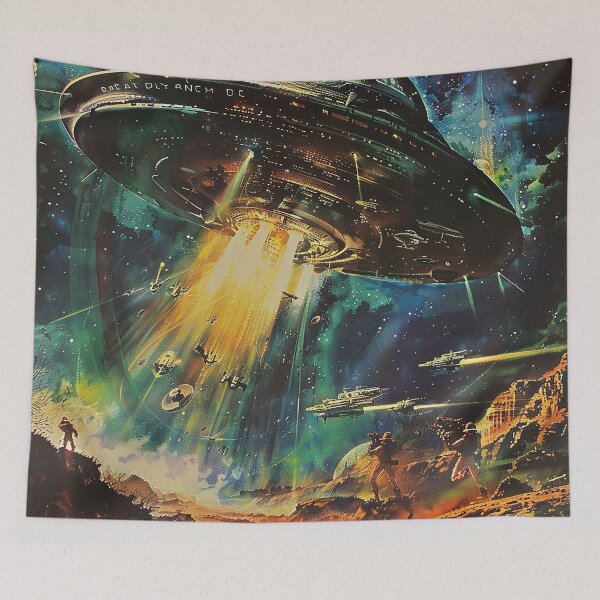 Item preview, Vintage Alien Art designed and sold by nomiraclehere.