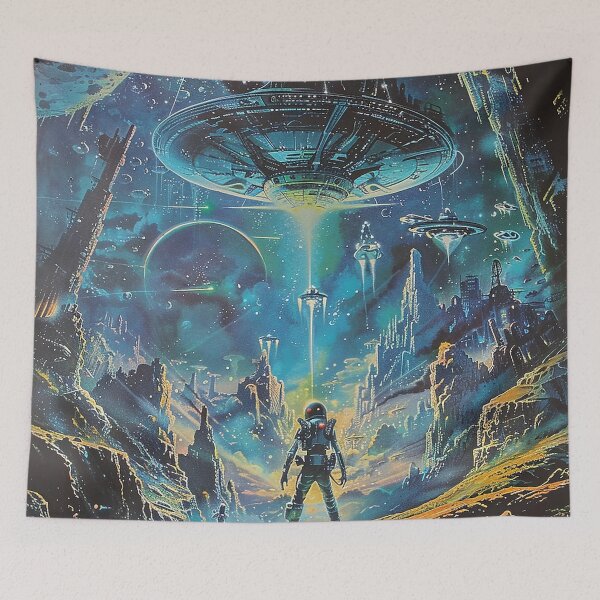 Item preview, Vintage Alien Art designed and sold by nomiraclehere.