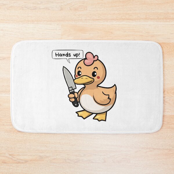 Item preview, Cartoon Duck with Knife designed and sold by MaateoDesign.
