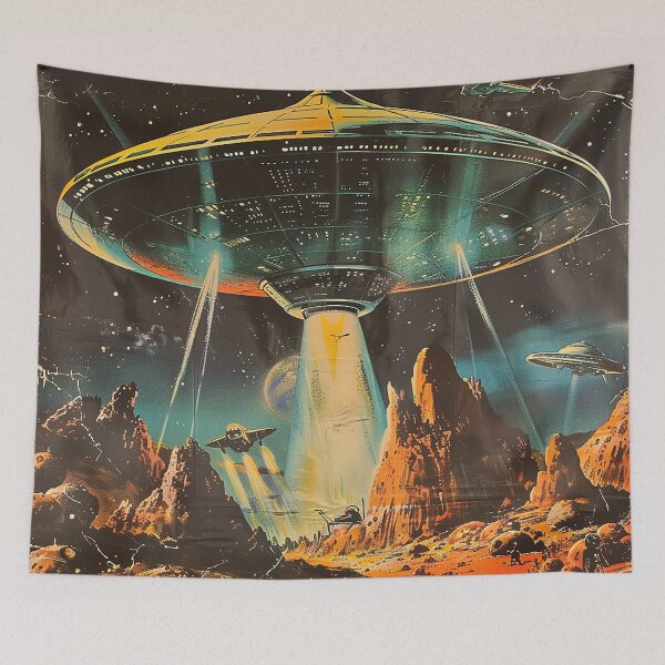 Item preview, Vintage Alien Art designed and sold by nomiraclehere.