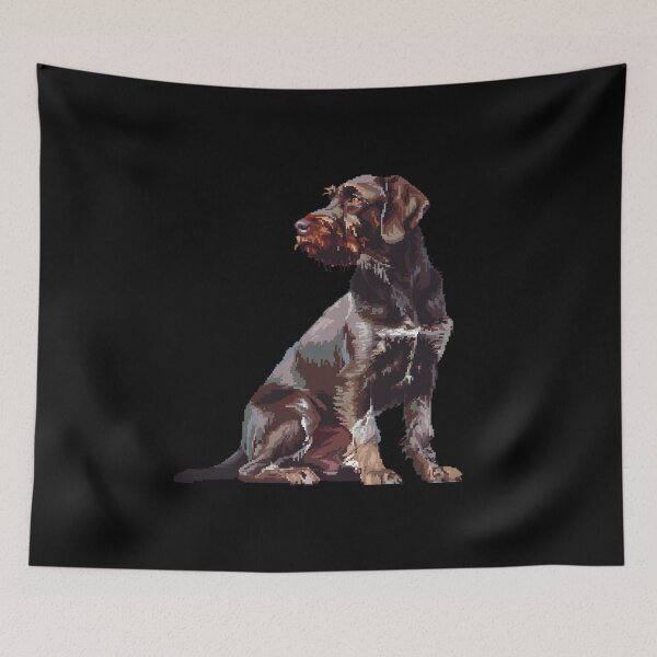 Item preview, 16-bit German Wirehaired Pointer designed and sold by CUTEDOGGIEZ.