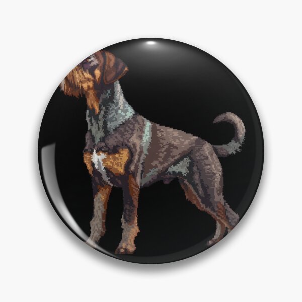 Item preview, 16-bit Pixel Art German Wirehaired Pointer designed and sold by CUTEDOGGIEZ.