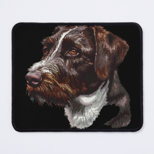 Item preview, Pixel Portrait German Wirehaired Pointer designed and sold by CUTEDOGGIEZ.