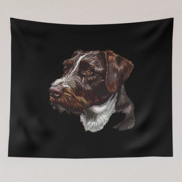 Item preview, Pixel Portrait German Wirehaired Pointer designed and sold by CUTEDOGGIEZ.