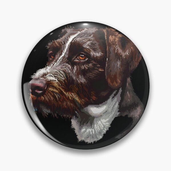Item preview, Pixel Portrait German Wirehaired Pointer designed and sold by CUTEDOGGIEZ.