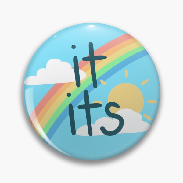 Item preview, It/its sky pronoun pin designed and sold by dreamsclouds.