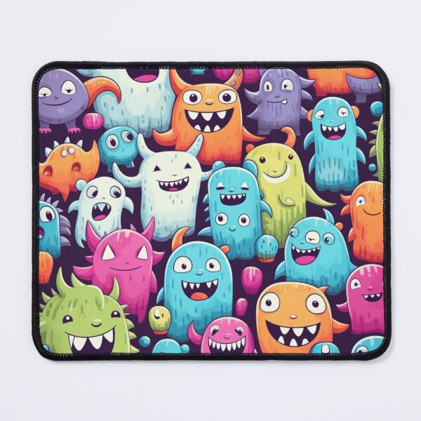 Item preview, Kawaii Colorful Monsters designed and sold by NicolasGlowArt.