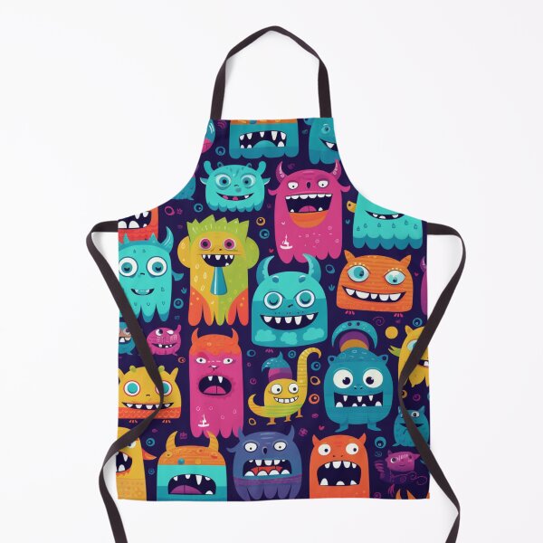 Item preview, Colorful Monsters Pattern designed and sold by NicolasGlowArt.