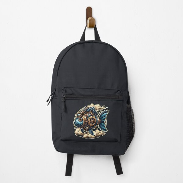 Artikelvorschau, Steampunk-Fisch im Vintage-Retro-Stil entworfen und verkauft von MusesWhispers.