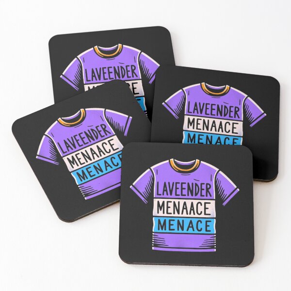 Item preview, Lavender Menace: Feminist Power T-Shirt Design designed and sold by Gatsbird Design.
