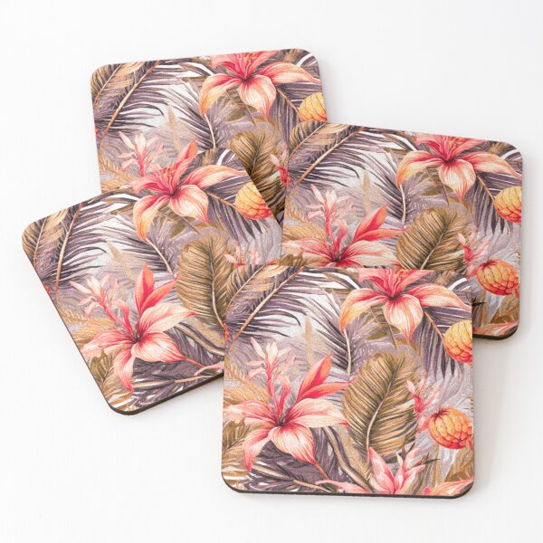 Item preview, Exotic flowers pattern designed and sold by MakitoDesign.