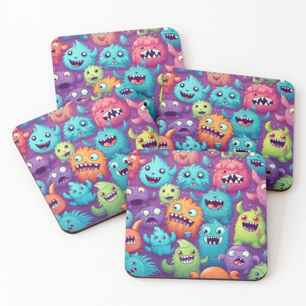 Item preview, Monsters Squad Pattern designed and sold by NicolasGlowArt.