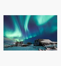 Aurora farm Photographic Print