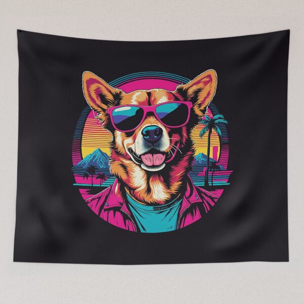 Item preview, When your little dog adopts glasses that are as unique as their pawprint on your heart. designed and sold by Pulsant  Paintings.