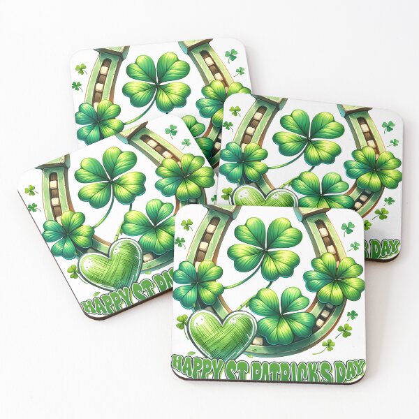 Item preview, Happy St Patrick's Day, Funny, Cute  Green Shamrock designed and sold by ArtByKatti.
