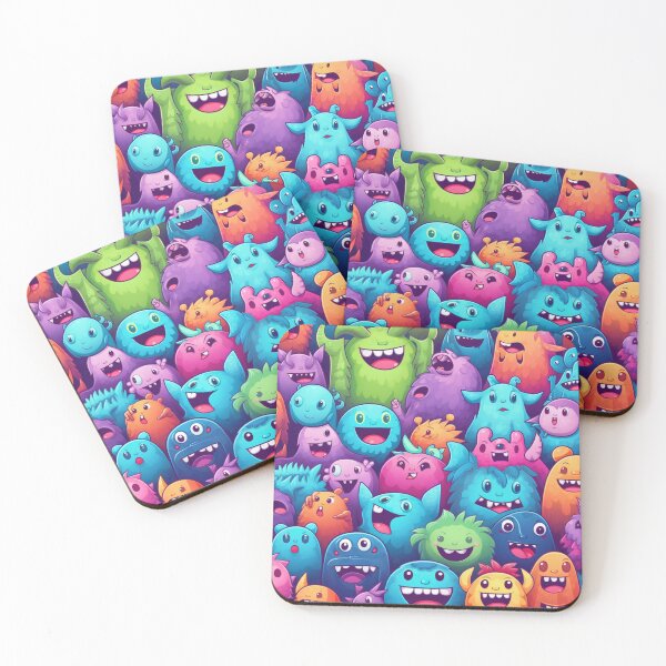 Item preview, Monsters Colorful Squad designed and sold by NicolasGlowArt.