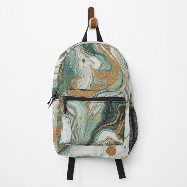 Item preview, Olive and Gold swirl of marble print designed and sold by PrintsQuarter.
