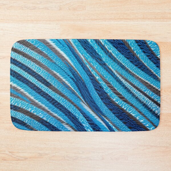 Item preview, Abstract Blue Zebra Skin Pattern designed and sold by TheArtOfPat.