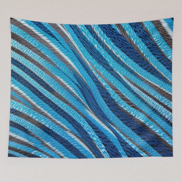 Item preview, Abstract Blue Zebra Skin Pattern designed and sold by TheArtOfPat.