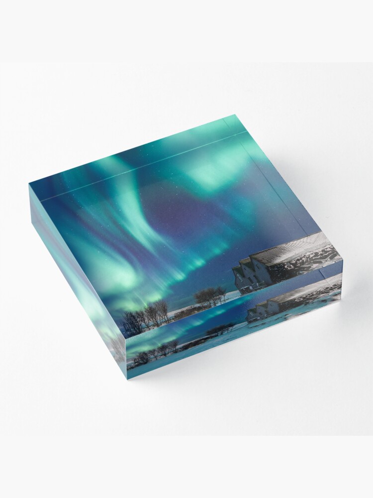 Thumbnail 3 of 5, Acrylic Block, Aurora farm designed and sold by Arnar Bergur Gudjonsson.