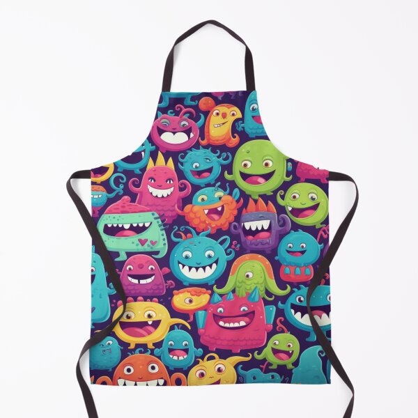 Item preview, Colorful Monsters Squad Pattern designed and sold by NicolasGlowArt.